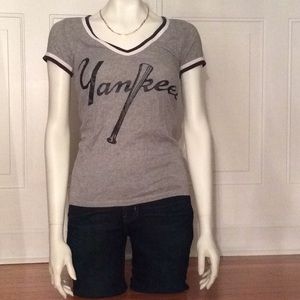 VS Pink short sleeved Yankee Tee